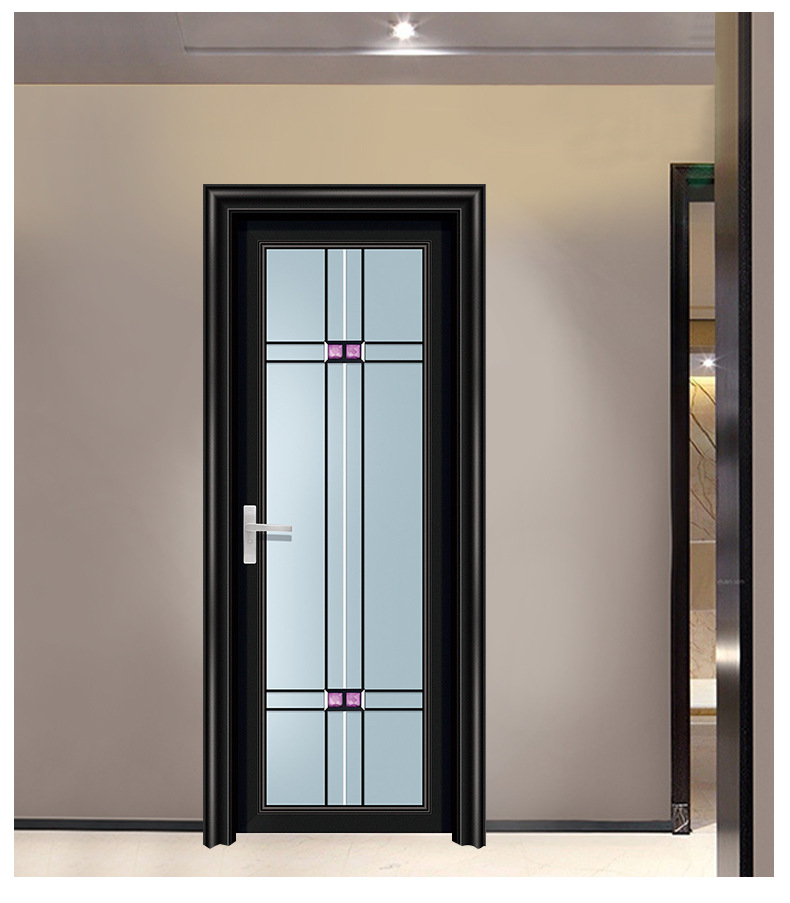 双鼎直供83单包 铝合金平开门双层钢化简单格条 卫生间门单