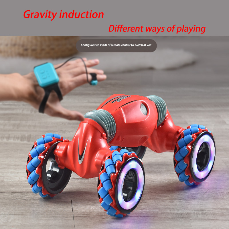 跨境手势感应魔法轮扭变车特技麦克纳姆轮新品24g遥控车批发