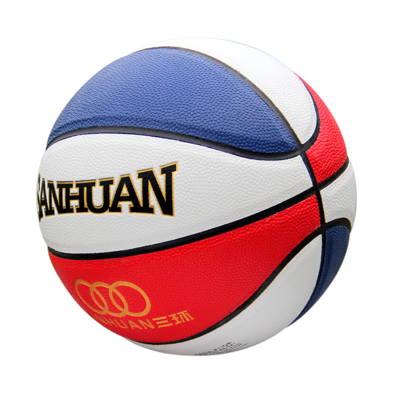 Sanhuan Basketball Factory Wholesale No. 4 Children No. 5 Student No. 67 Adult Competition Training Moisture Absorption Pu Basketball Lettering