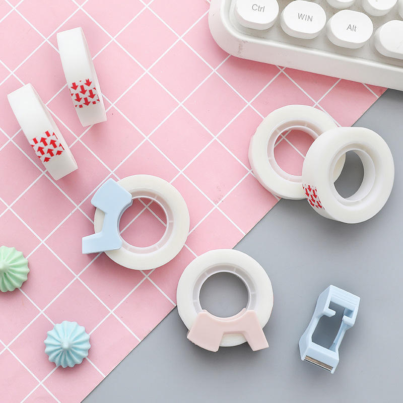 得力隐形胶带复印错题手撕写字复制不留痕胶布学生办公用品透明胶