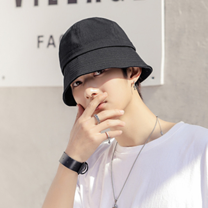 帽子男夏天韩版日系水桶帽潮牌百搭防晒渔夫帽时尚男士夏季太阳帽