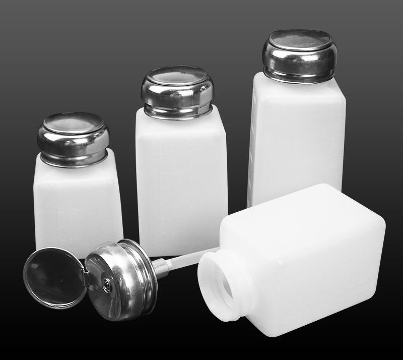 防静电酒精瓶 100# 200# 250#塑料酒精壶 按压式酒精瓶洗板水瓶子