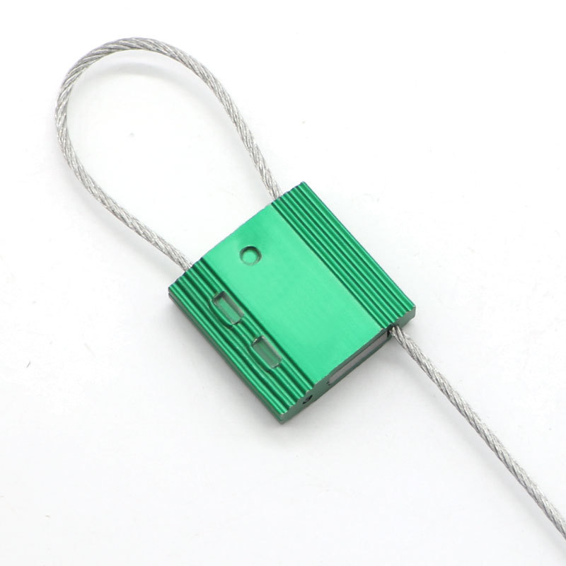 一次性钢丝封条铝合金铅封锁集装箱施封锁油罐车封签抽紧式铅封锁