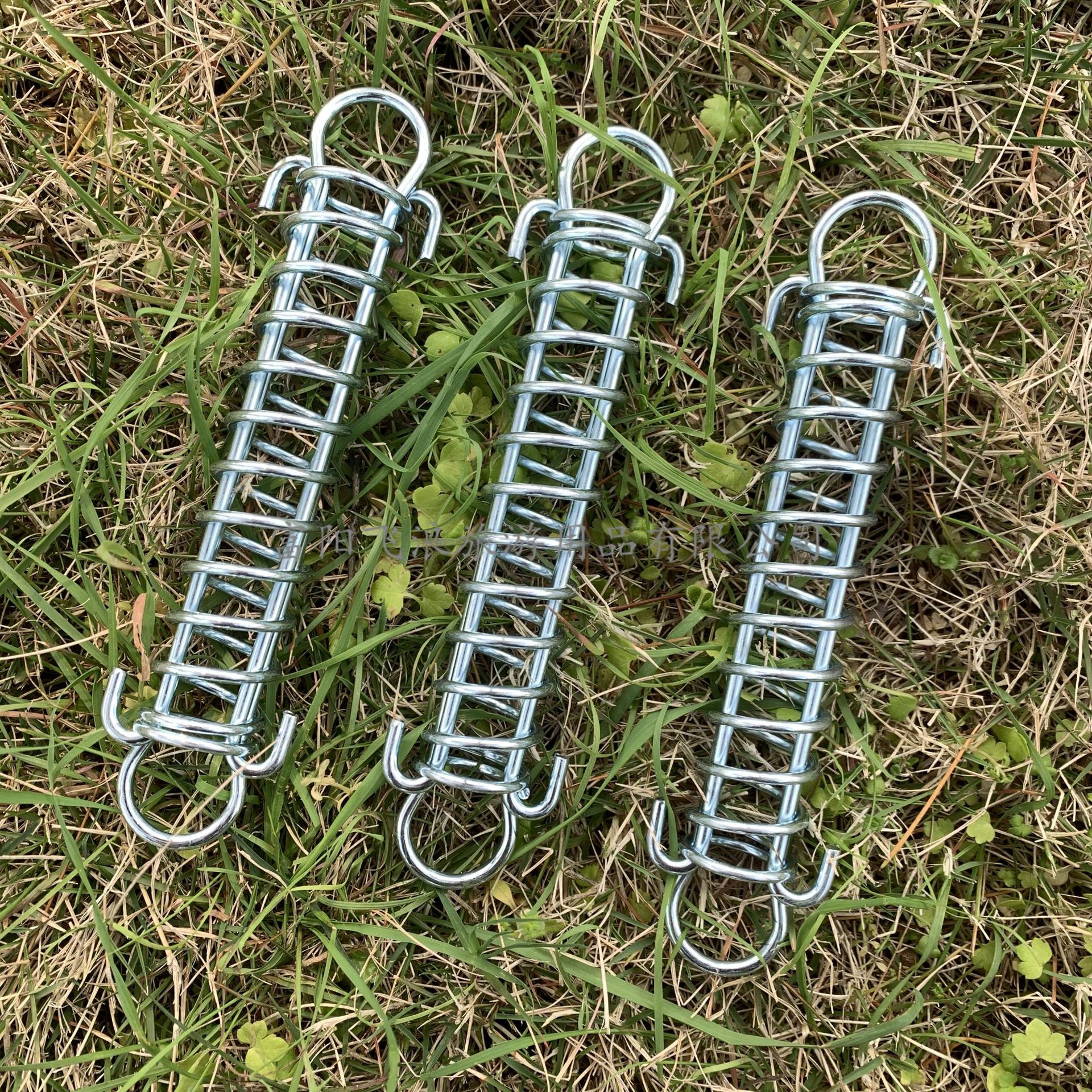 出口新款户外野营天幕帐篷配件防风拉伸弹簧双钩拉簧帐篷调节固定