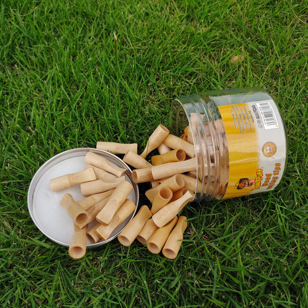 honeypuff 罐装木质口味烟嘴 60粒装食用木材吸嘴 跨境热销