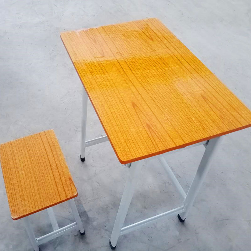 板旦台椅配日字凳 固定型学生课桌椅 儿童写作业书桌 辅导课桌