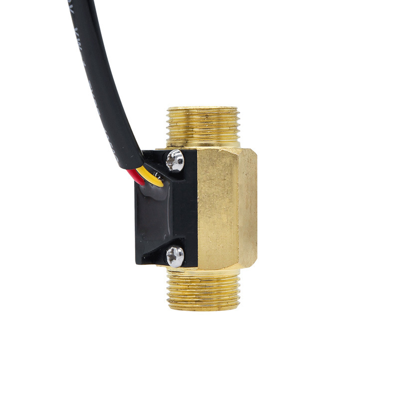 g1/2水流传感器 4分液体流量传感器 霍尔流量计 金属传感器