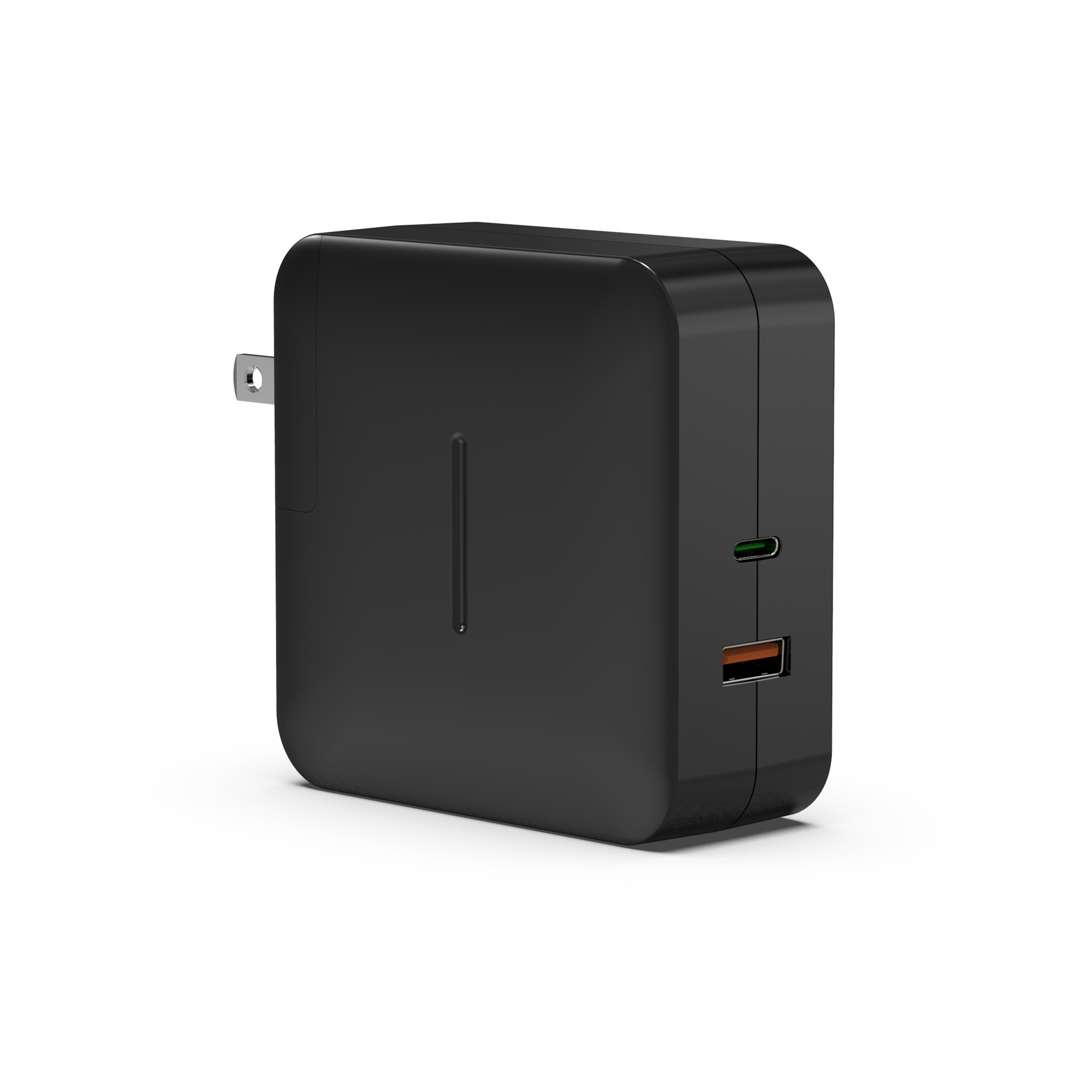 100w大功率pd充电器双口1pd1qc30可换插头设计便携旅充源头厂家