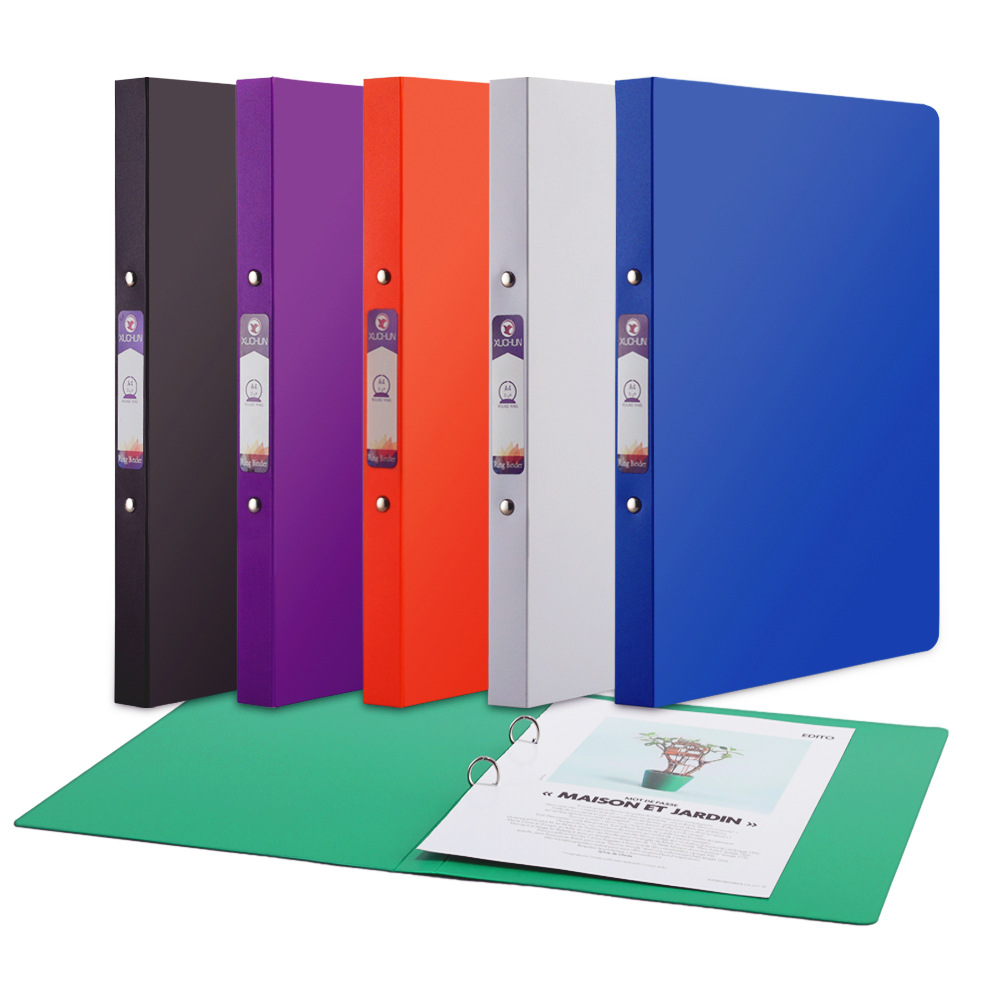 塑料文件夹a4/letter size 活页夹孔夹办公pp文件夹批发工厂定制