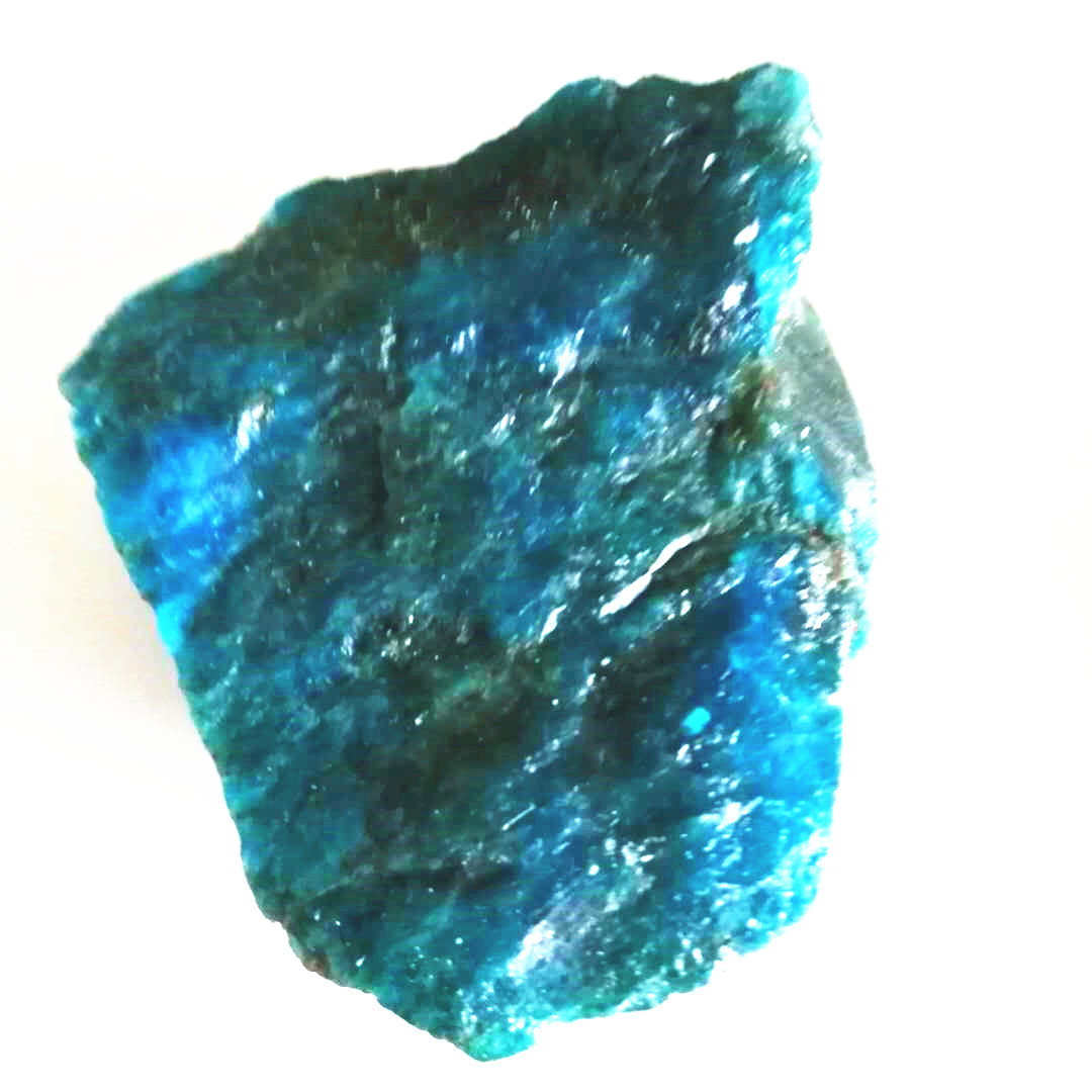 天然磷灰石原石 原矿物蓝色晶体 饰品摆件雕刻料批发