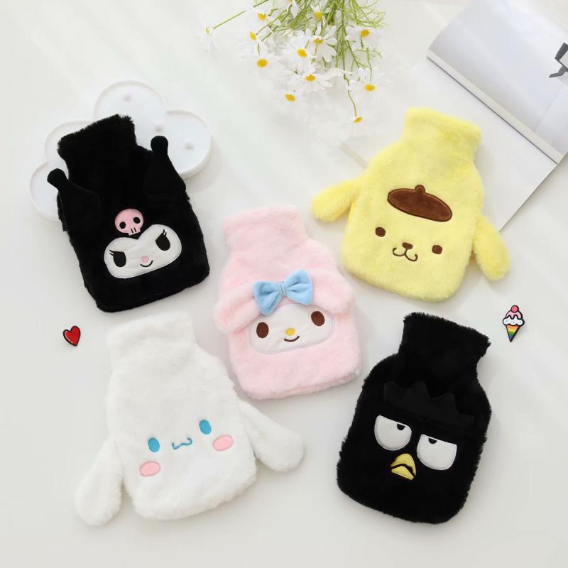 Cartoon Cute Girl Heart Autumn and Winter Warm Japanese Plush Water Injection Rubber Hand Warmer Hand-Tucking Hot Water Bag for Students