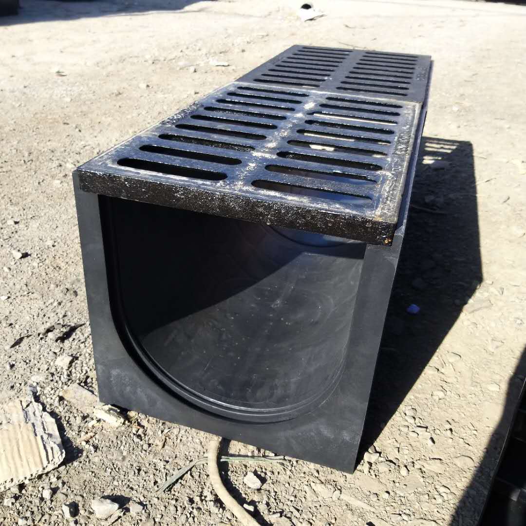 【天津排水沟】海天旺排水沟 衡水塑料排水槽 300宽pe排水沟-阿里巴巴