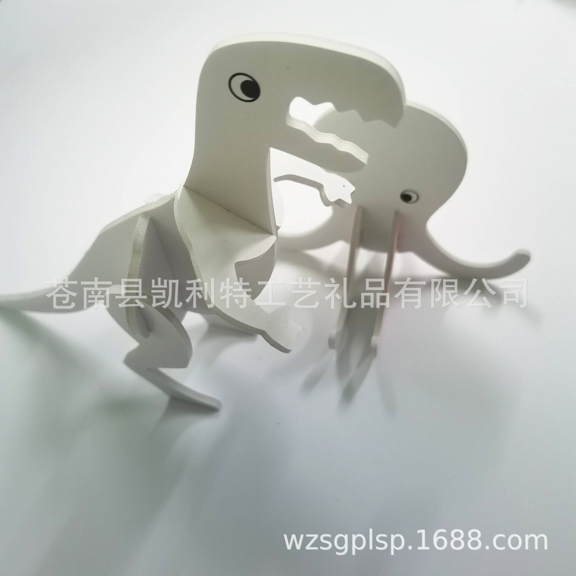 厂家定制3d立体拼图动物模型diy模型 kt板拼图 恐龙海绵立体拼图