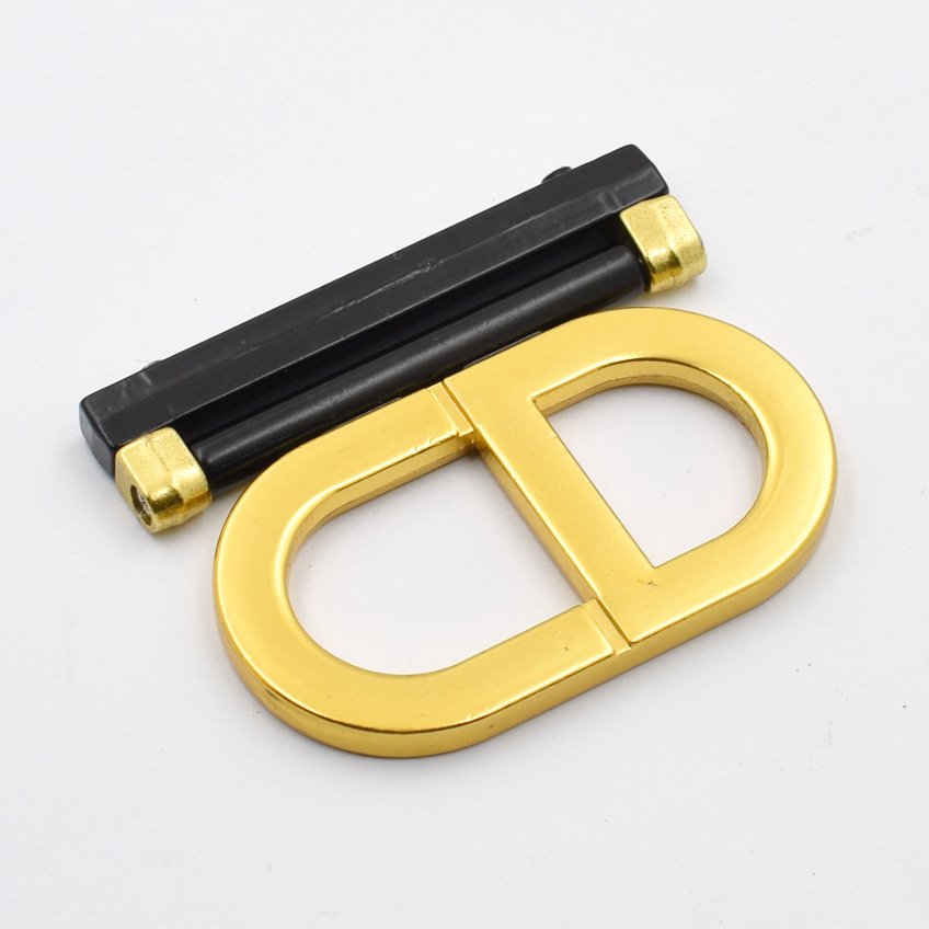 cd锌合金金属包包配件 箱包锁座 双色 掰锁