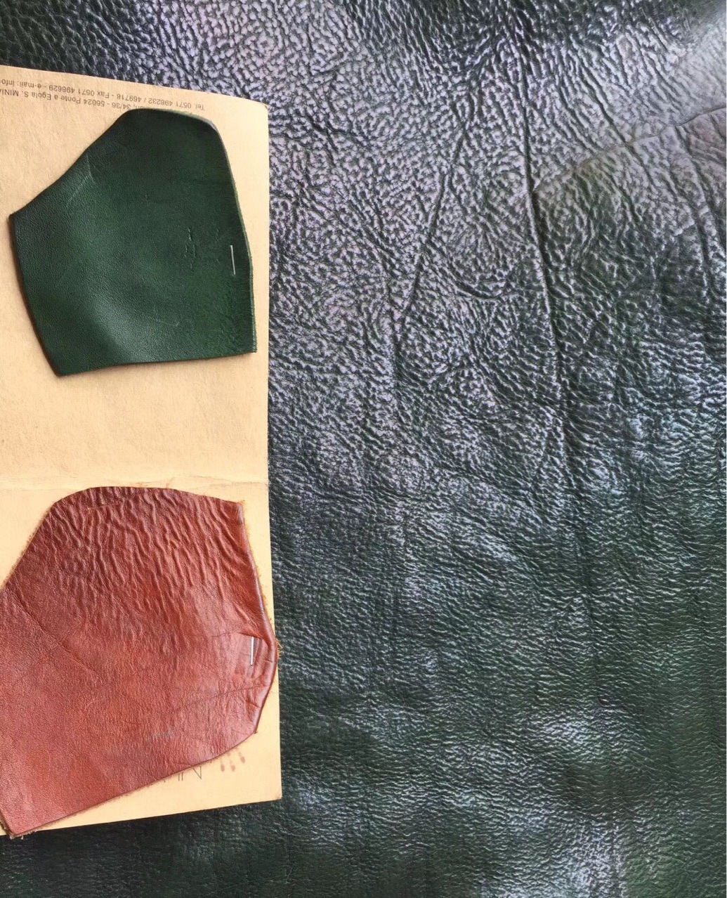 意大利植鞣双肩皮头层牛皮2530mm红棕色绿色200尺起订