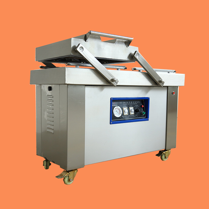 倾斜式真空封袋机 500双室大米包装机肉制品塑料袋封口机现货供应