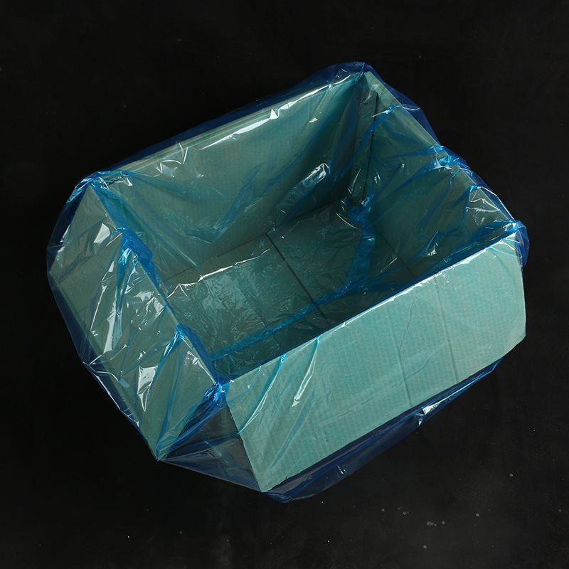 厂家批发 蓝色方底立体袋 加厚透明纸箱内膜内衬方底袋 pe四方袋