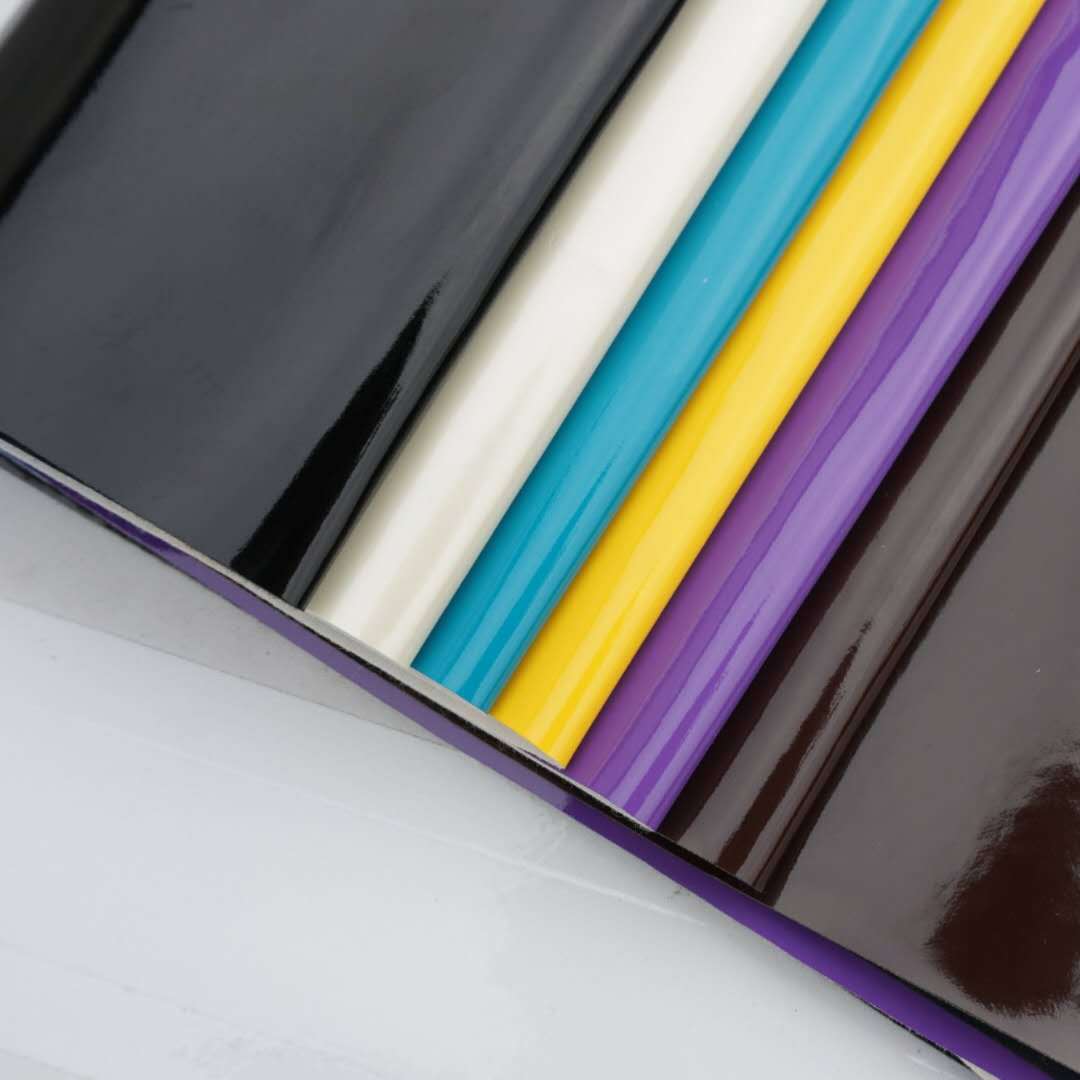 镜面皮革 亮面漆皮面料 箱包家具装饰人造革批发