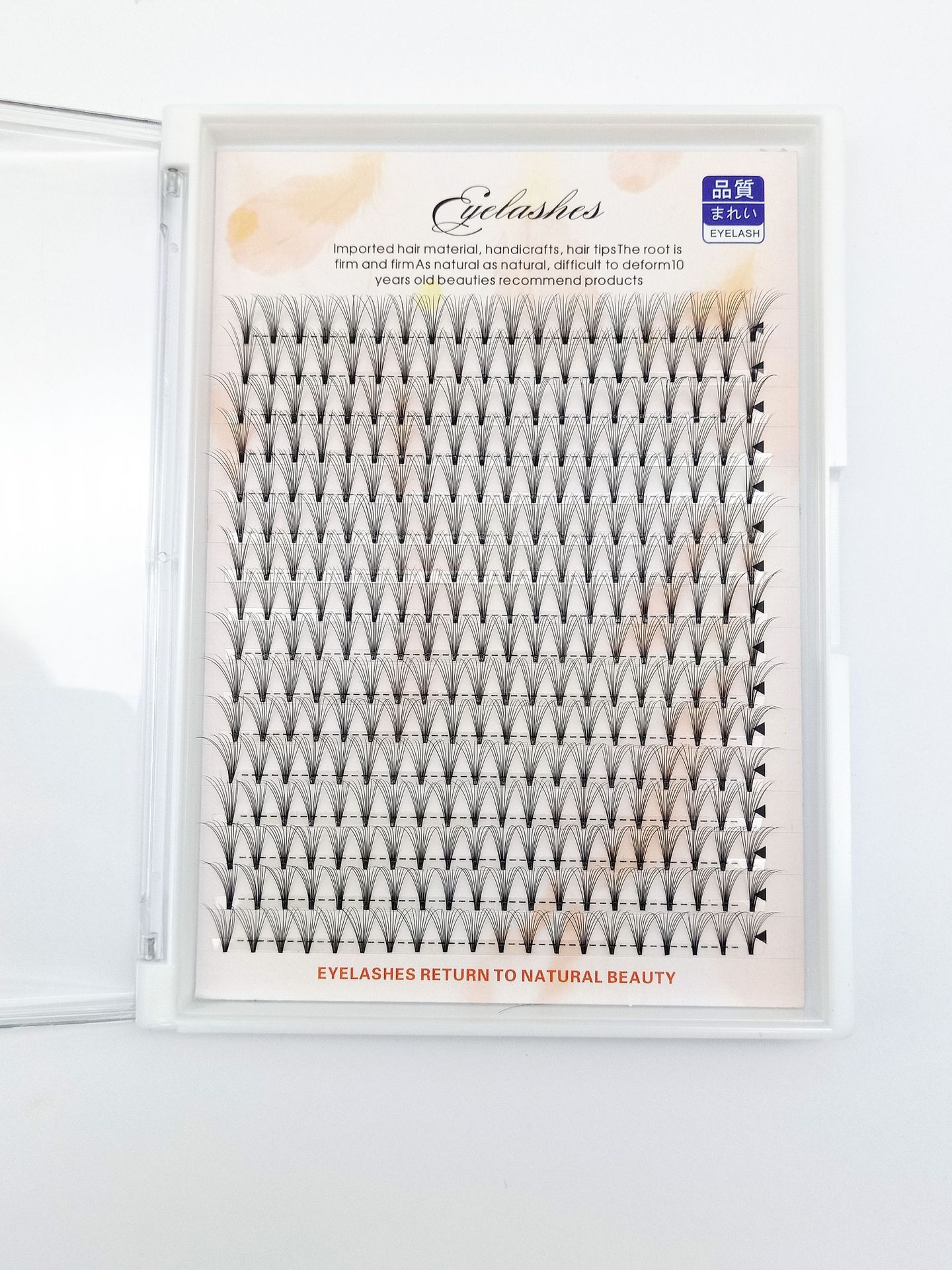 Wholesale 10 Single-Cluster Planted Eyelashes Natural Simulation Grafting Eyelashes Self-Adhesive Segmented False Eyelashes 10D Individual False Eyelash