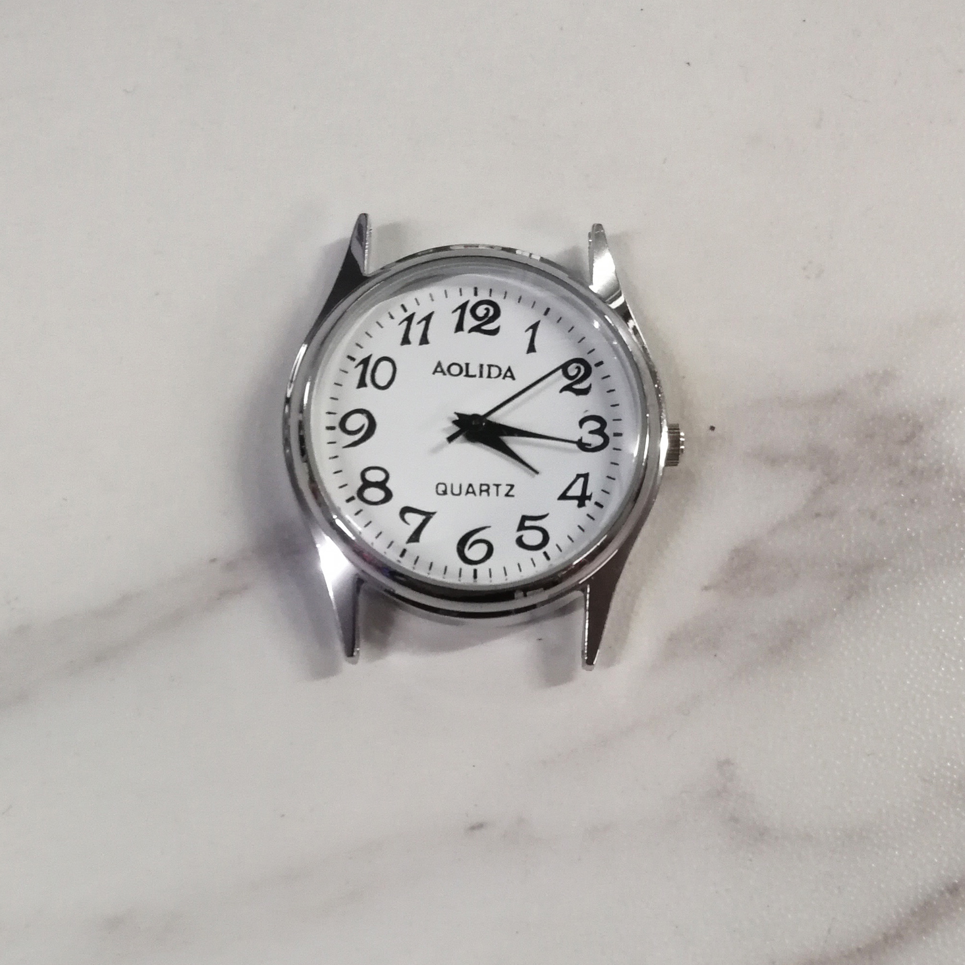 澳立达2035机芯表头 手表合金表头 老人表 数字 条钉表头 防水