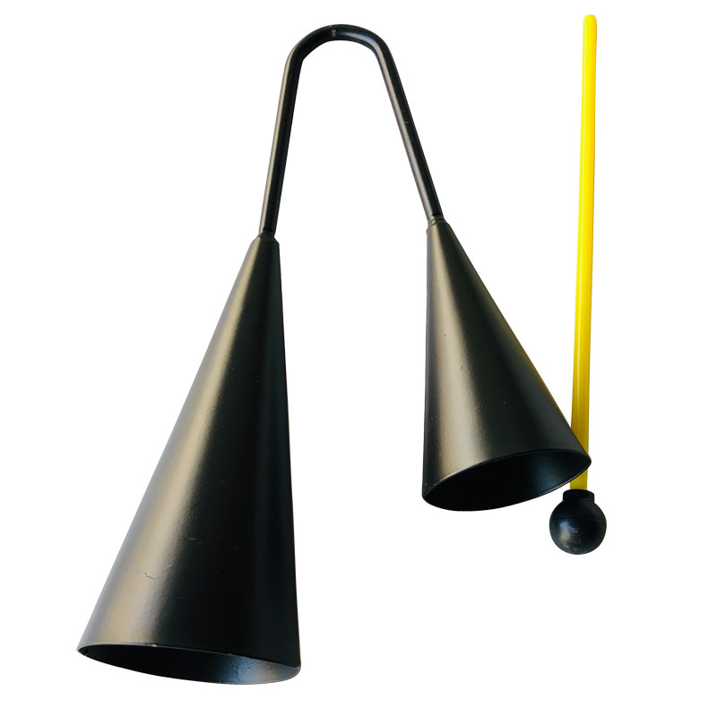 双喇叭奥尔夫打击乐器儿童音乐教具阿铃果果金属响筒双音铁筒碰铃