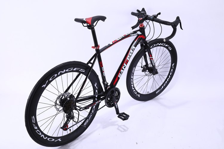 26寸酷飞60刀弯把自行车男女公路赛城市山地车变速死飞双碟刹