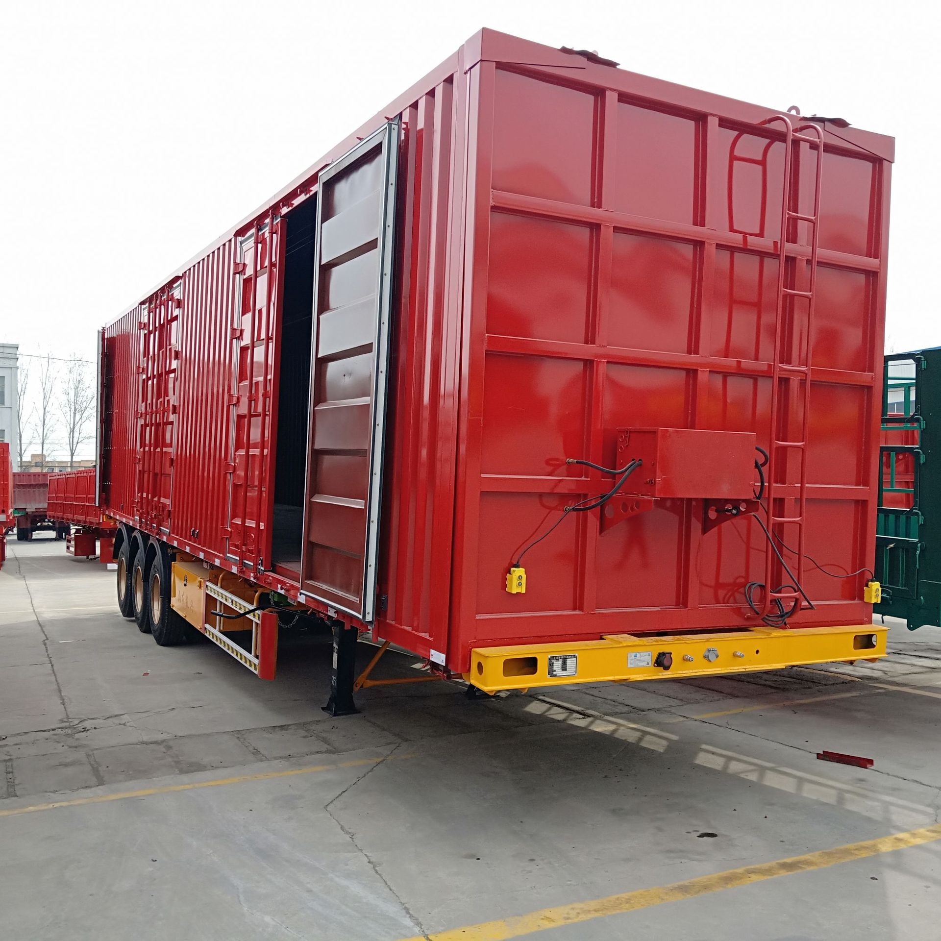 5米集装箱箱式半挂车 骨架集装箱半挂车 轻量化设计