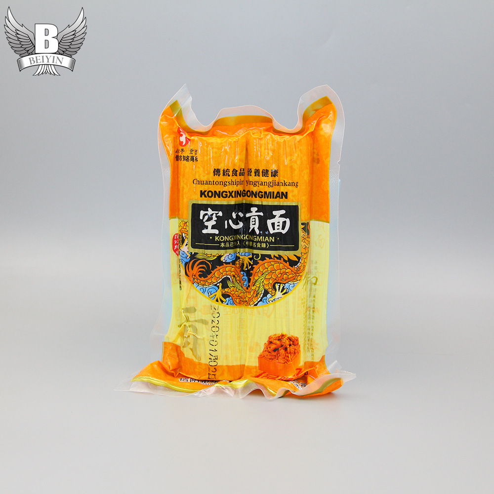 定制挂面干面条食品包装袋空心贡面真空包装袋三边封抽真空塑料袋