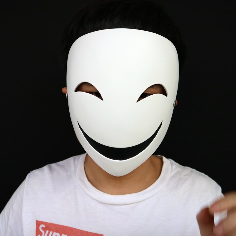 蛭子微笑面具万圣节派对道具化妆舞会演出用品漆黑的影胤小丑