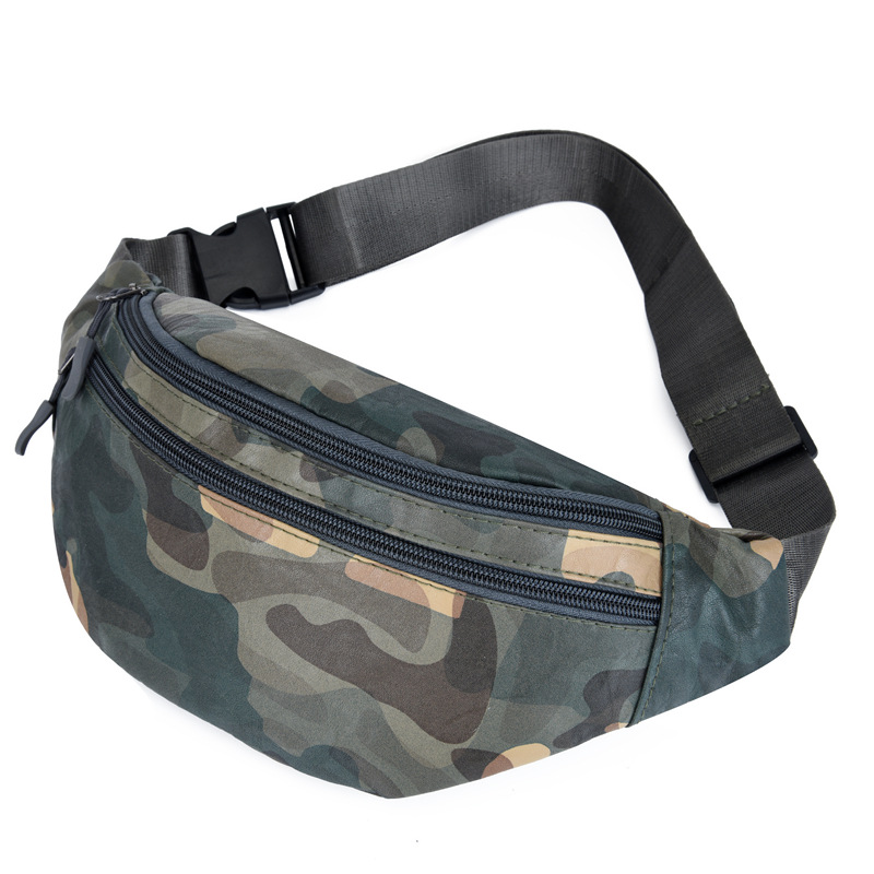 2023 New Multi-Functional Pu Pocket Men's Belly Mobile Phone Waist Bag Large Capacity Outdoor Exercise Running Belt Bag