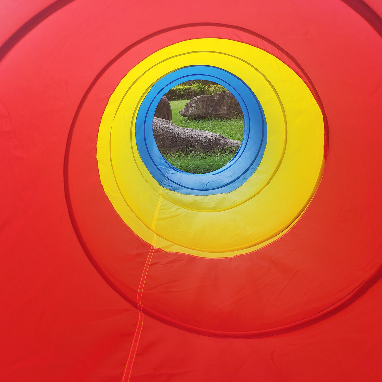 儿童彩虹爬行隧道游戏屋户外趣味便捷可折叠帐篷可定制一件代发