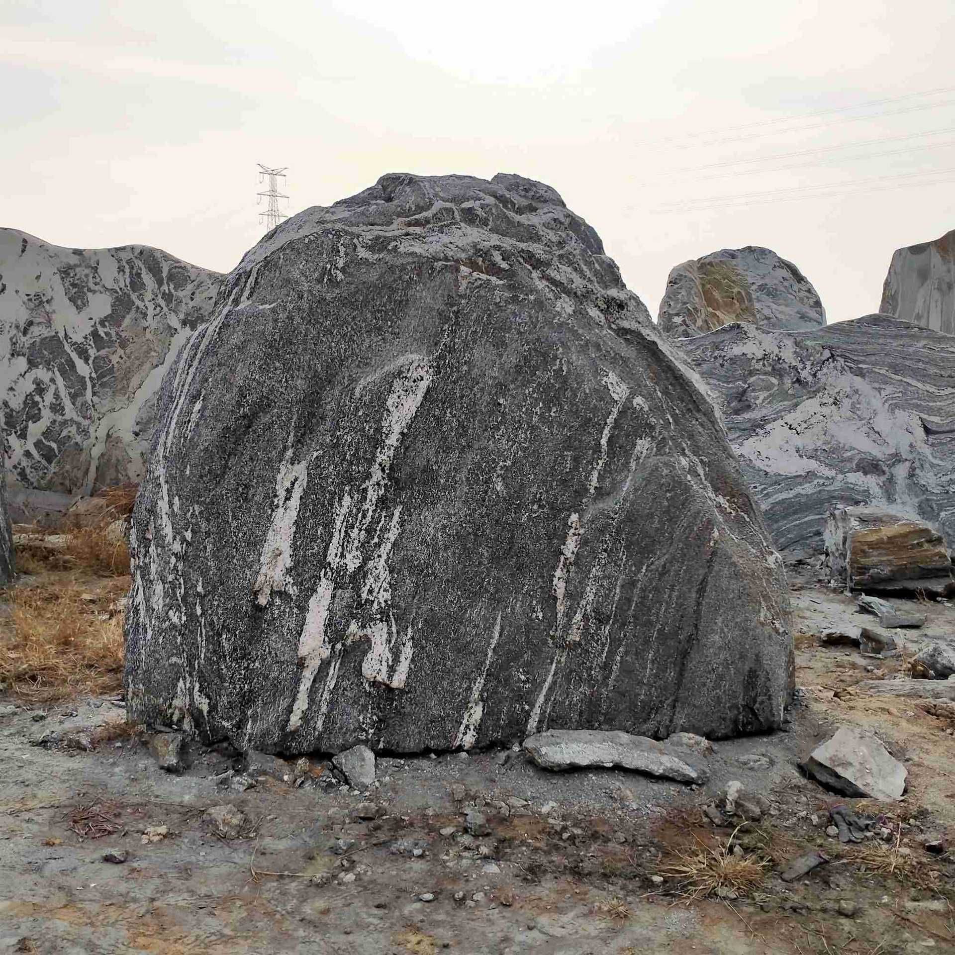 园林大型景观石雪浪石景区公司门口门牌石村口地标石影壁石-报价