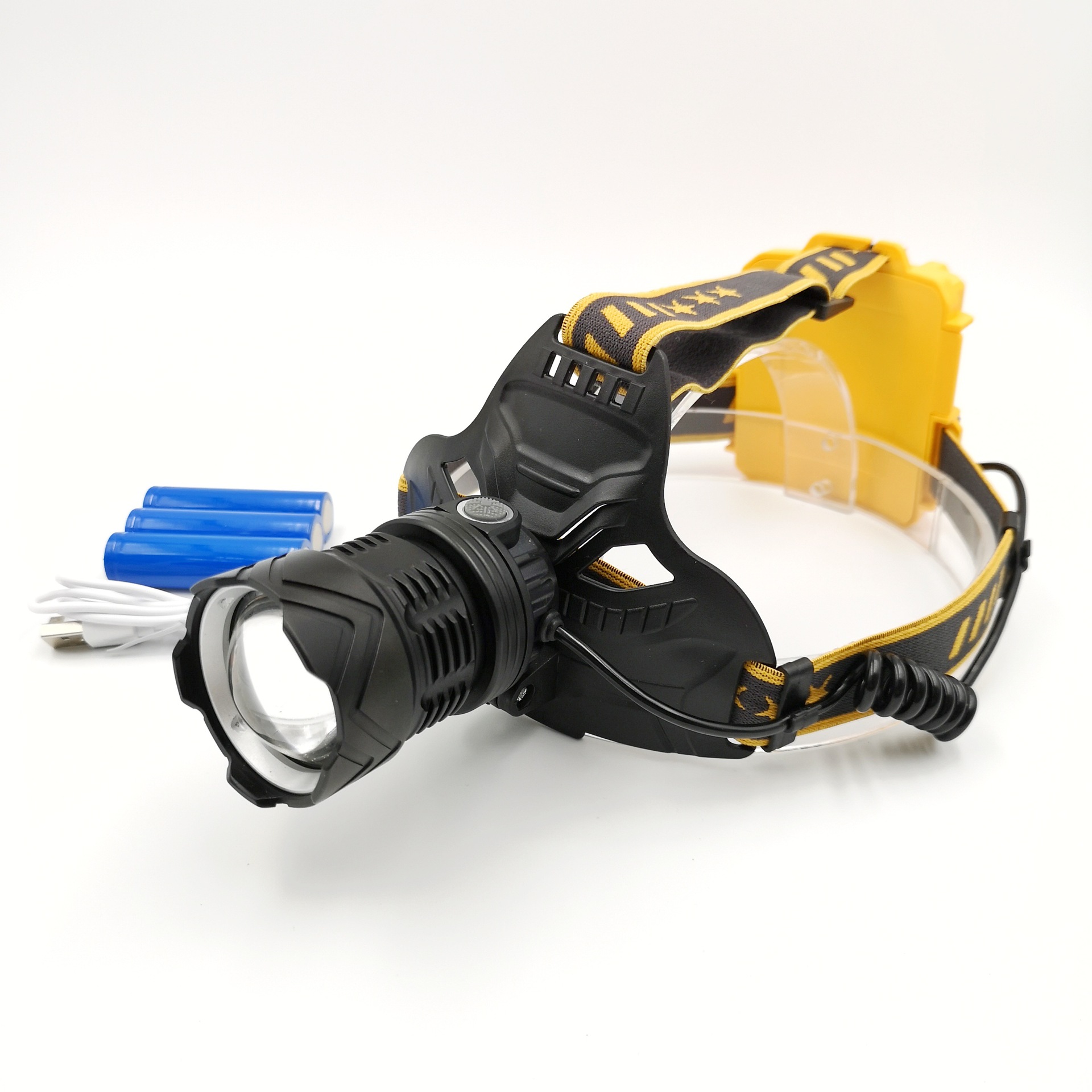 2020跨境新品户外强光远射p70p50电量显示大功率头灯工作灯矿灯