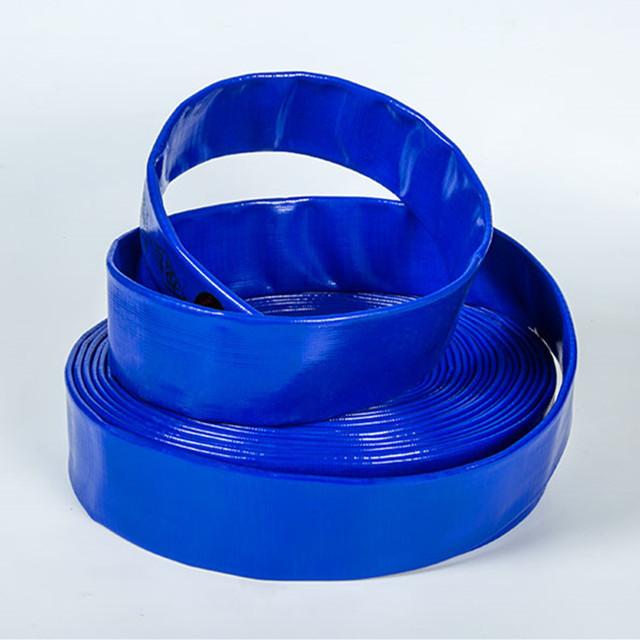 pvc农用灌溉水带浇地/喷灌高压水泵出水管涂塑水带4寸6寸
