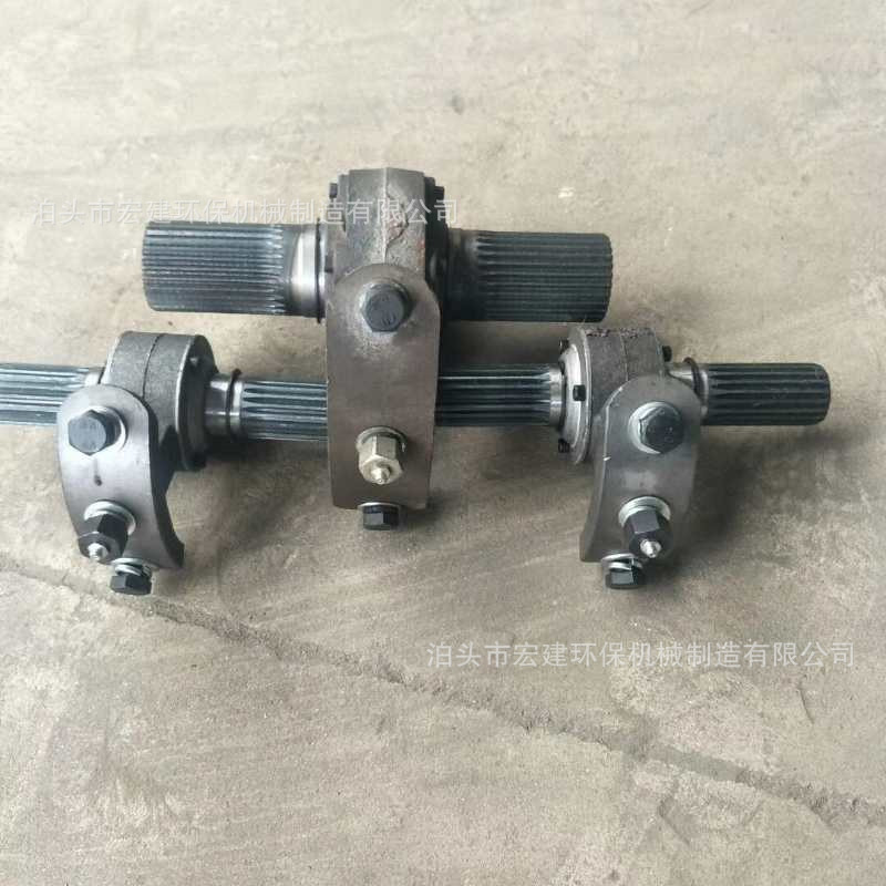 u型管式螺旋输送机配件中吊轴承吊耳吊挂吊瓦不锈钢绞龙花键轴