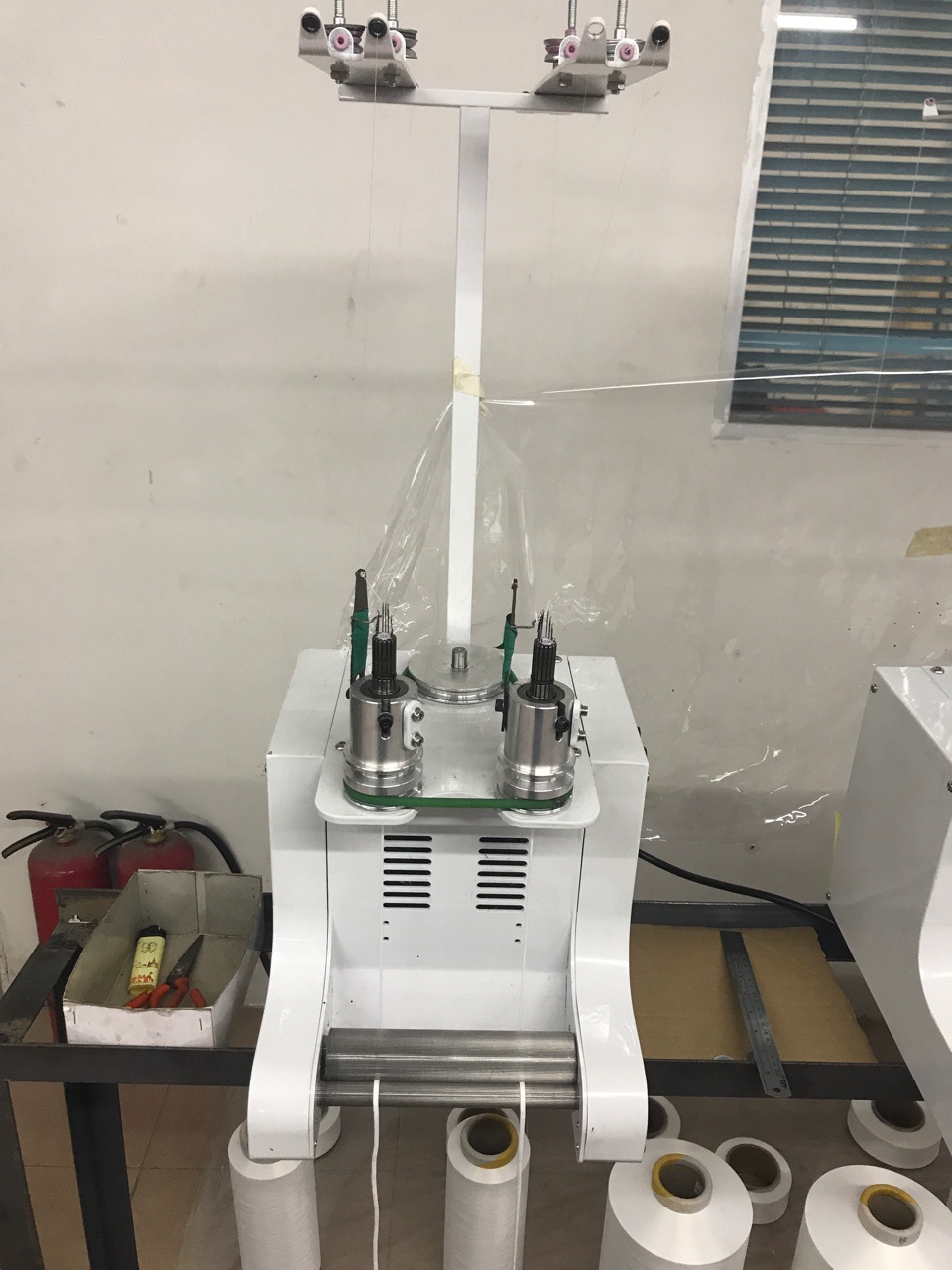 口罩织带机编织绳高速n95口罩钩针机耳带针通机n95口罩松紧带