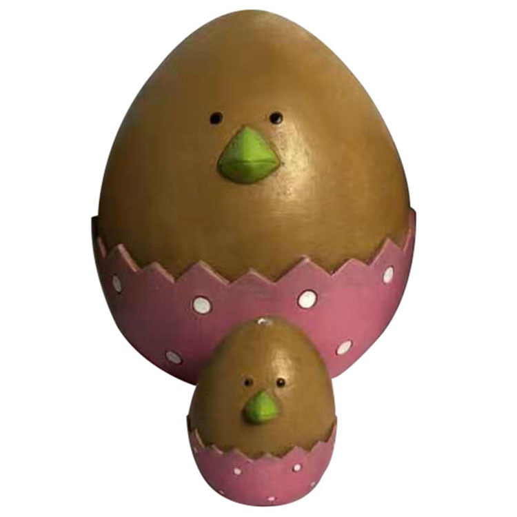 定制鸡蛋萌娃造型树脂工艺品复活节鸡蛋装饰流沙瓶盖饰品