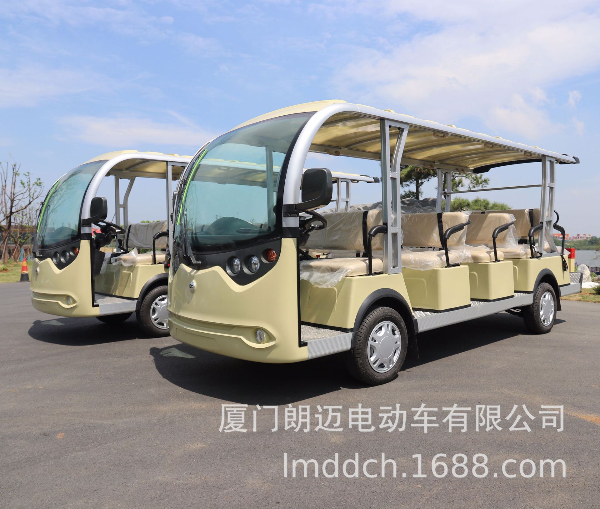 苏州17座电瓶观光车 观光电动车17座封闭式 电动游览观光车报价