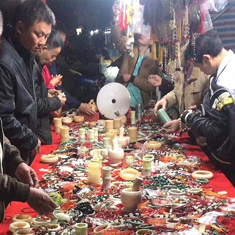 跑江湖地摊热销货源 珠宝玉石跑江湖展会5元/10元模式玉器和田玉
