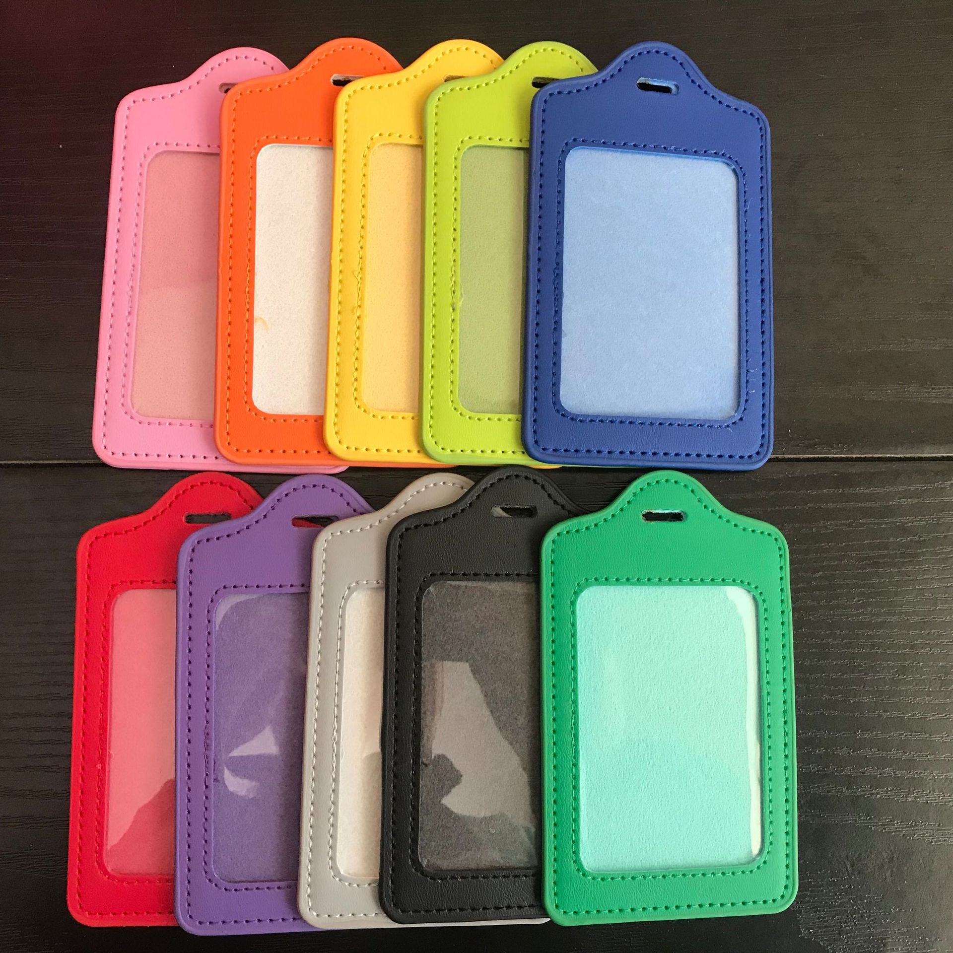 工作证皮质卡套工牌工作胸牌胸卡厂牌挂牌学生接送公交卡证件卡套