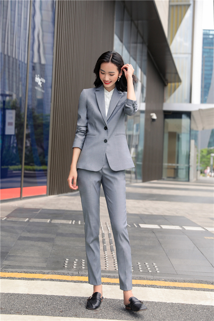 西装套装女气质2020秋季新款时尚ol职业装银行正装工作服高端西服