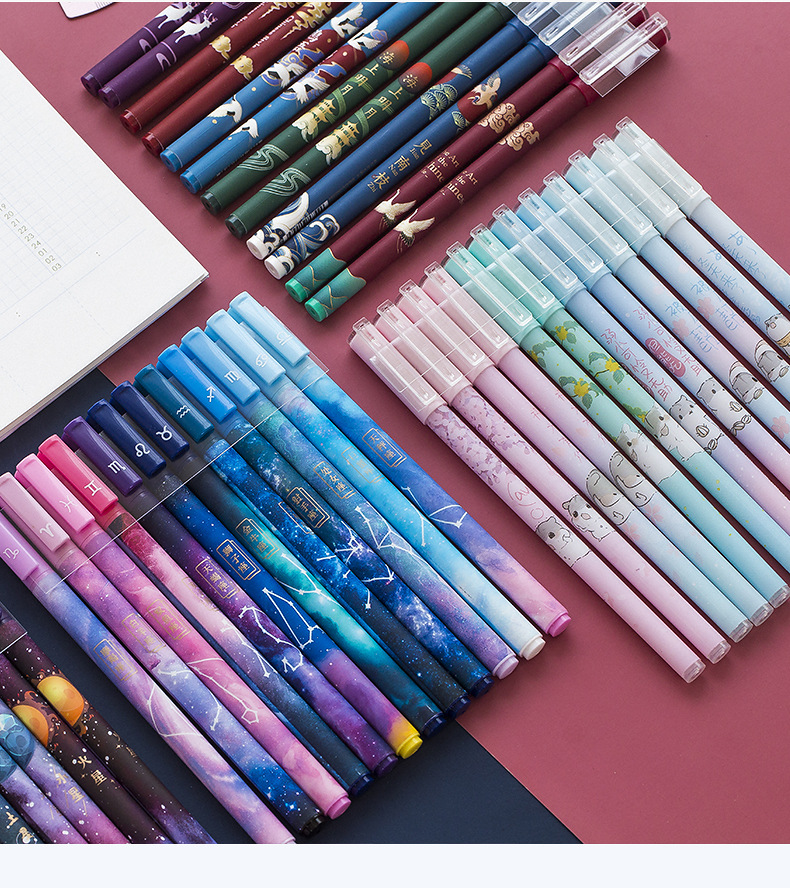 5mm黑色全针管水笔创意文具批发