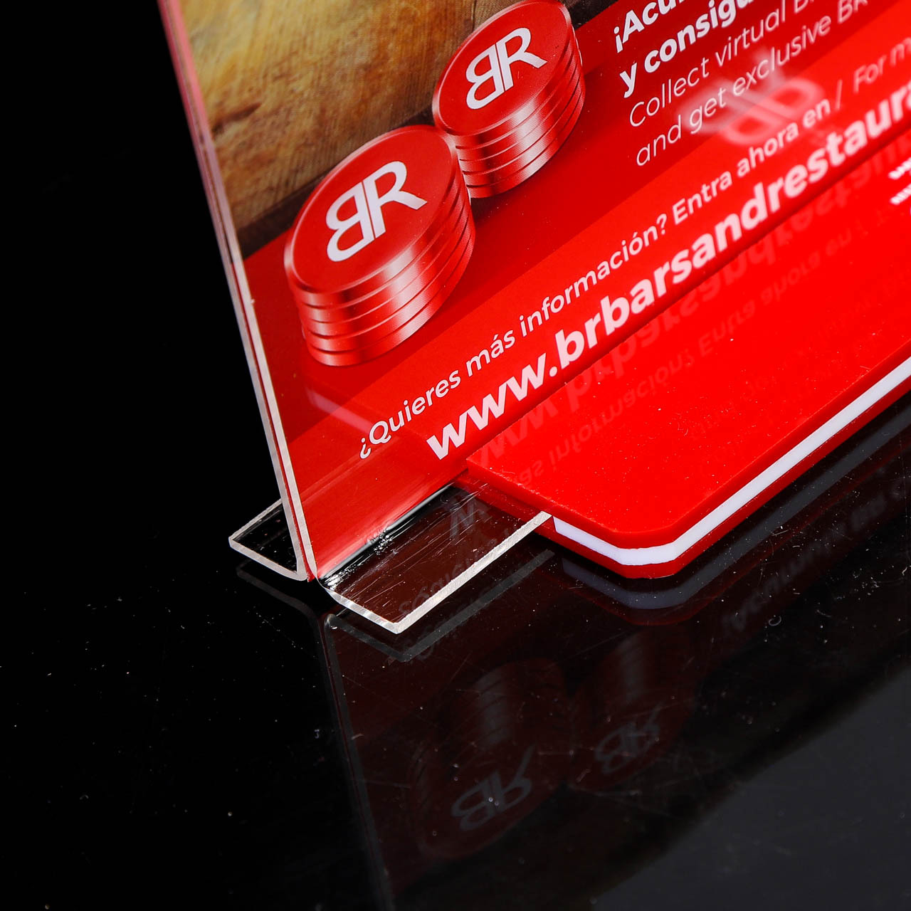 现货亚克力台卡桌牌t型宣传台签亚克力台牌定制强磁台签台卡餐牌