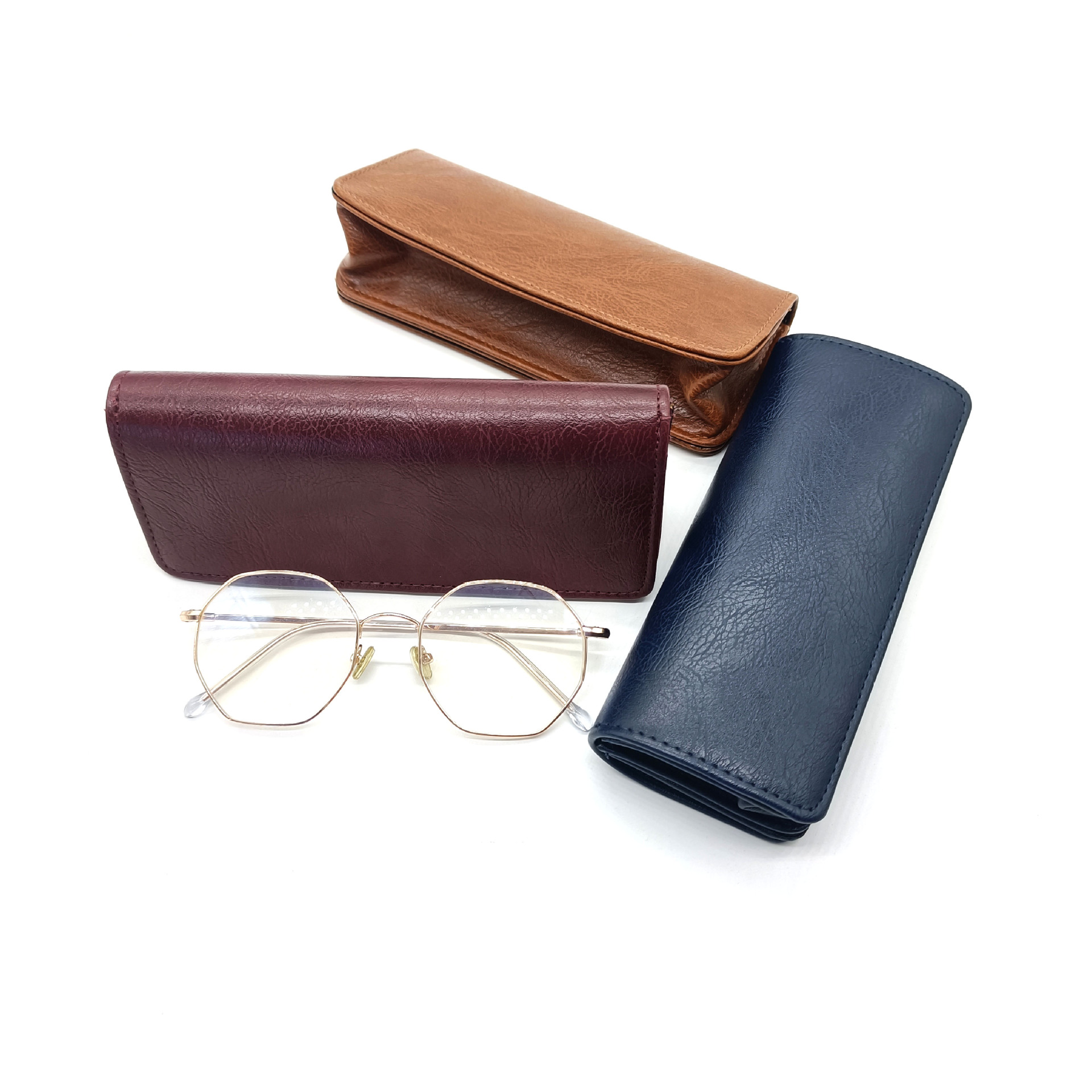 批发光学眼镜盒太阳镜盒眼镜盒可做logo工厂批发软包眼镜盒