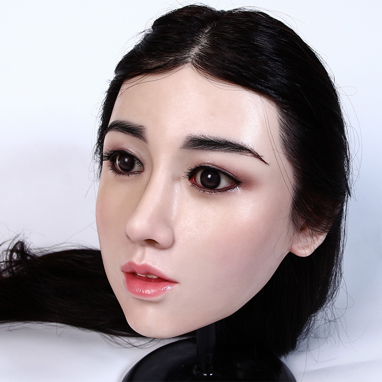 全硅胶娃娃头部仿真明星硅胶头部蜡像级纹理头植真人毛发万蚁炮火