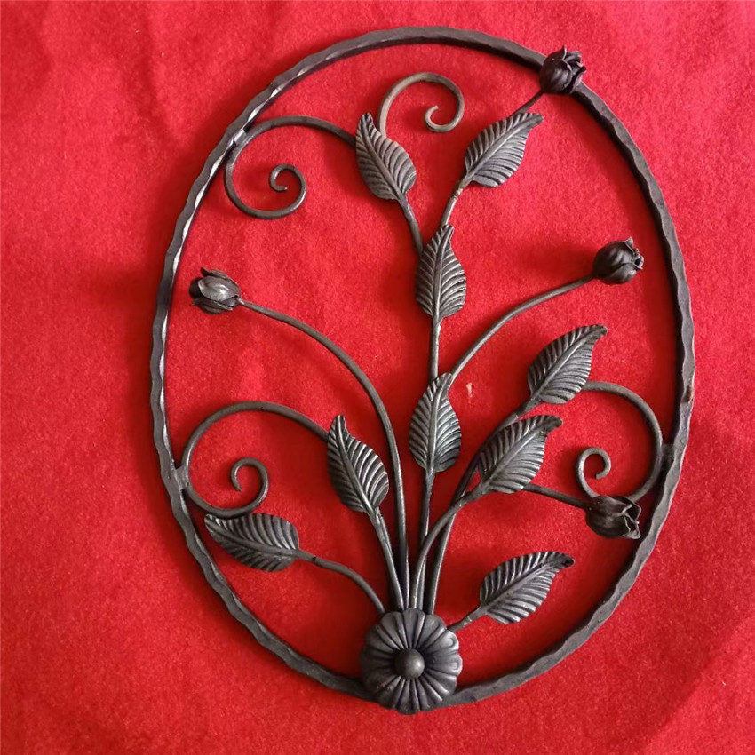 铁艺大门配件铁艺大门花护栏铁艺花盘锻打铁艺花铸铁花件