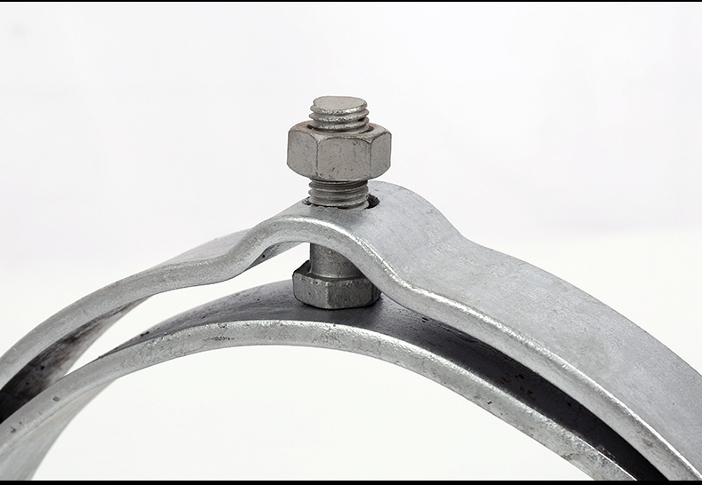 厂家供应拉线抱箍吊线抱箍架空线路用抱箍电力电缆抱箍