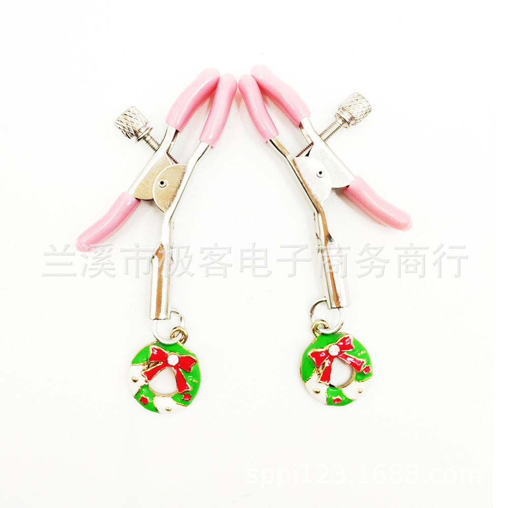 445sm创意蝴蝶结乳夹 成人情趣用品调情玩具 女用咪咪