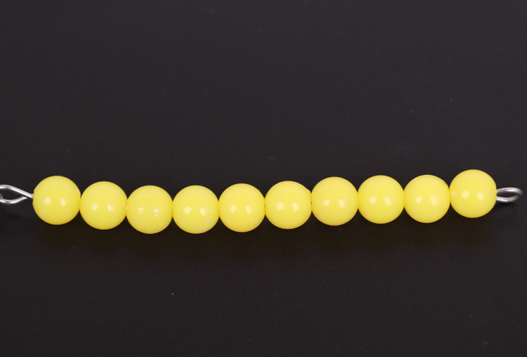 蒙氏数学教具100串珠链早教启蒙益智蒙特梭利一百串珠棒教育玩具