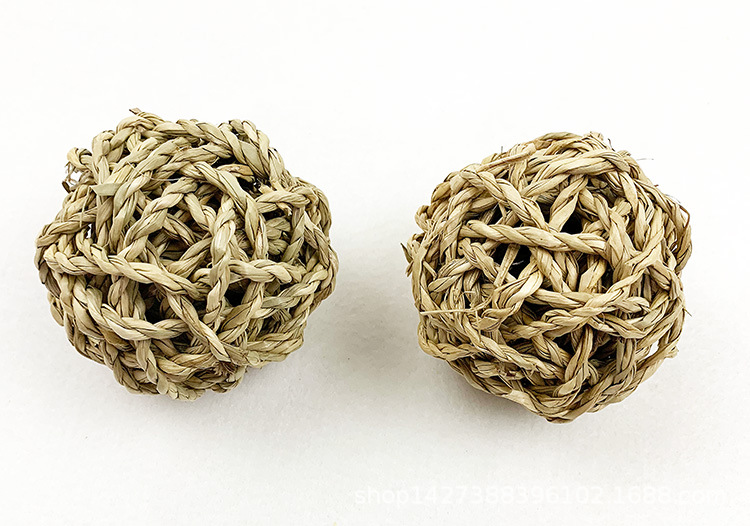 草绳球鹦鹉用品麻绳球玩具球棉绳编织球猫鸟兔子豚鼠龙猫耐咬球